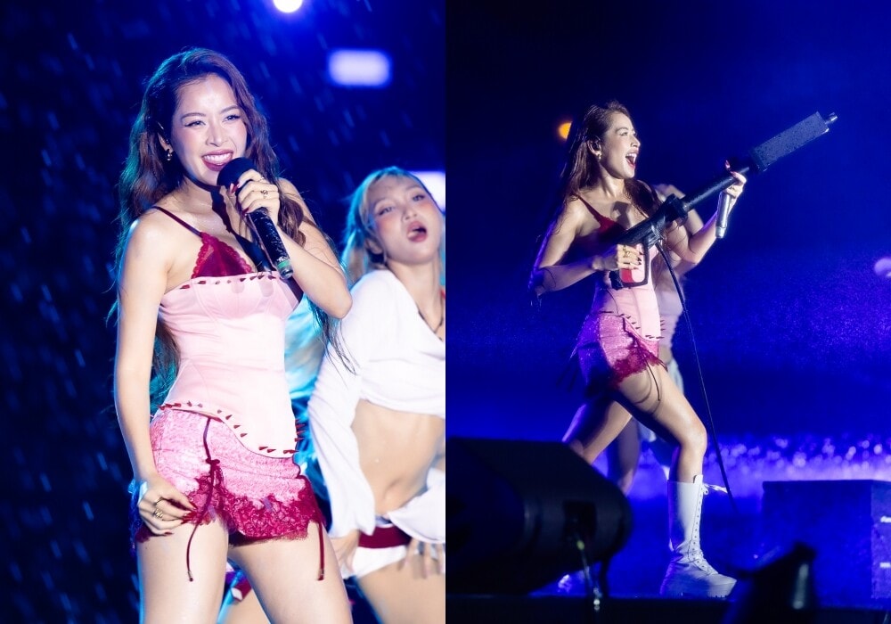 Chi Pu biểu diễn ở đêm nhạc thứ 2, diện trang phục gợi cảm, corset kết hợp cùng váy ngắn. Cô biểu diễn nhiều ca khúc: Talk To Me, Đoá Hoa Hồng, Từ Hôm Nay...