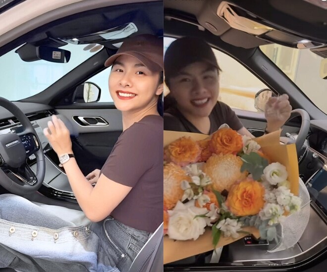 Diễn viên Vân Trang được chồng tặng siêu xe.