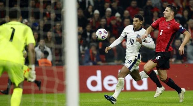 Bellingham được đá chính trước Albania.