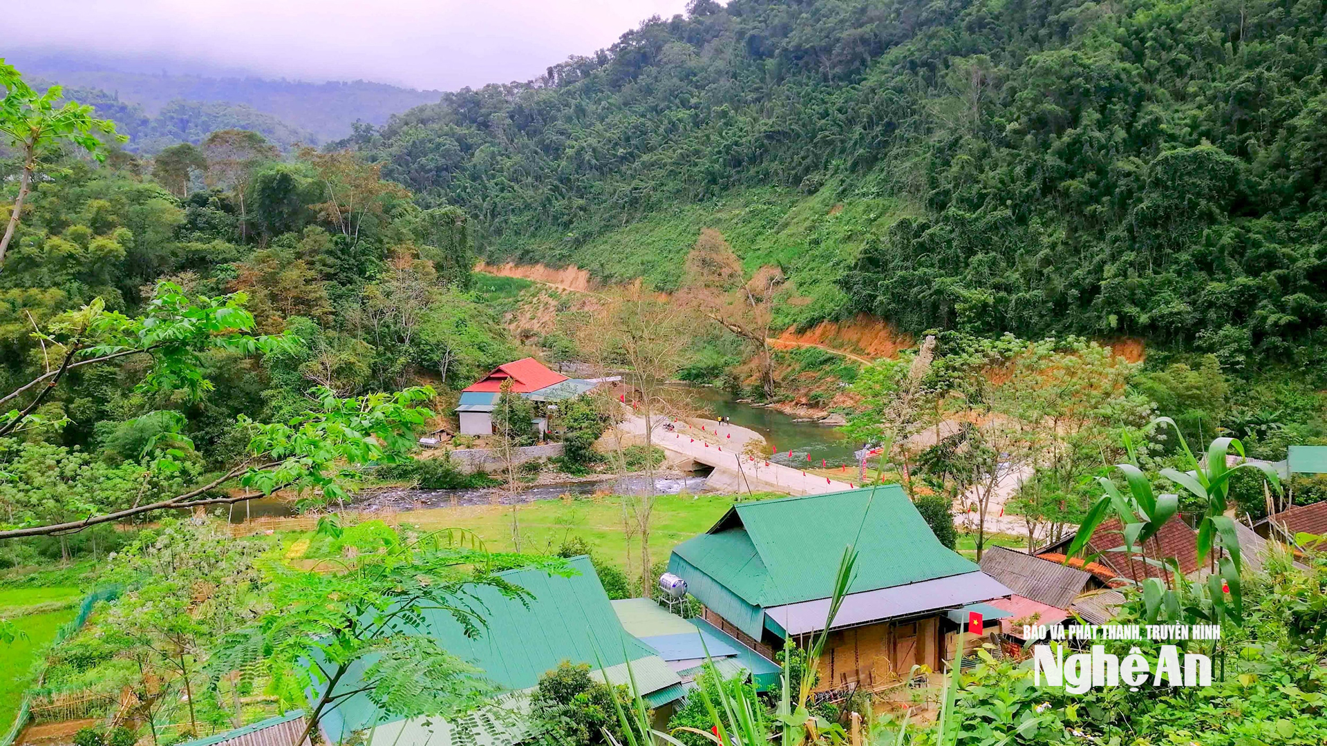 Một góc xã biên giới Tam Hợp. Ảnh tư liệu Quang An