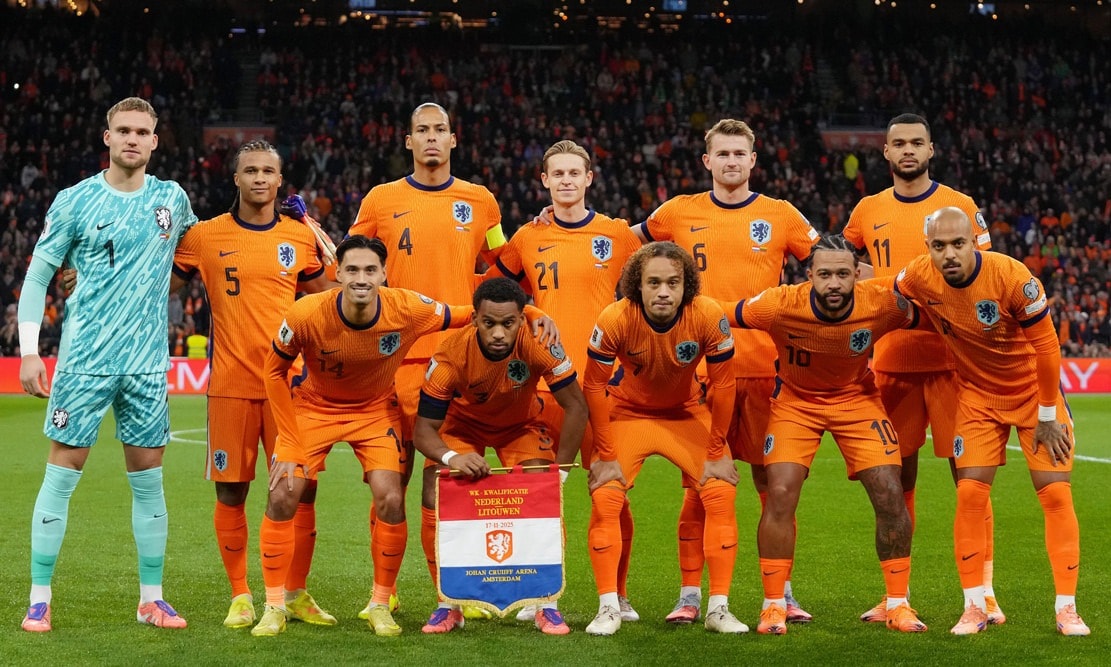 Đội hình ra sân Hà Lan