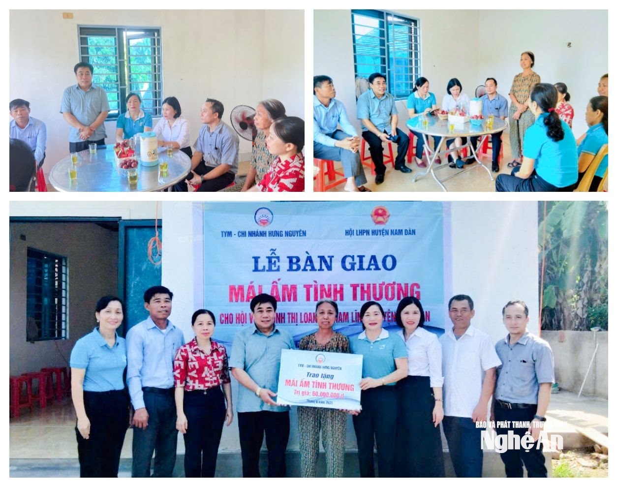 សាខា TYM Hung Nguyen បានរៀបចំពិធីប្រគល់ផ្ទះជូនលោកស្រី Dinh Thi Lpan