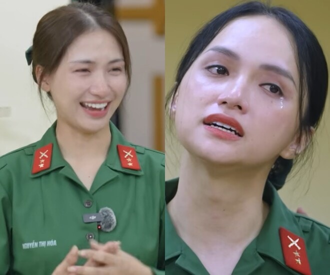 Hương Giang bật khóc khi gặp lại Hòa Minzy trong “Sao nhập ngũ 2025”.” /><figcaption>Hương Giang bật khóc khi gặp lại Hòa Minzy trong “Sao nhập ngũ 2025”.</figcaption></figure><p>Tình bạn của Hòa Minzy và Hương Giang, với những thăng trầm và sự ủng hộ chân thành, được xem là một 