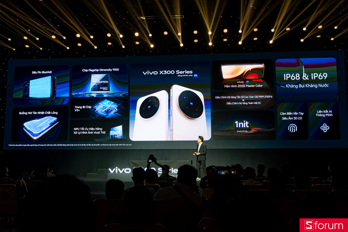 vivo X300 Series sở hữu phần cứng mạnh mẽ