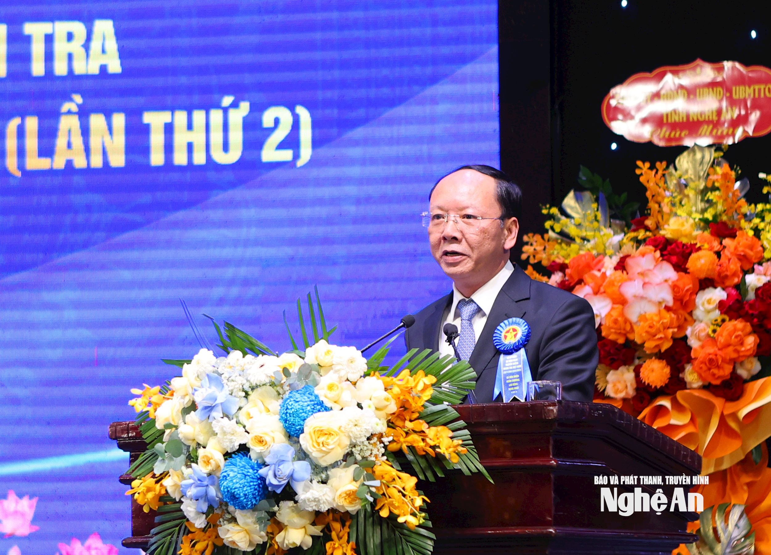 Đồng chí Bùi Thanh An - Ủy viên Ban Thường vụ Tỉnh ủy, Phó Chủ tịch Thường trực UBND tỉnh phát biểu tại buổi lễ. Ảnh: TL