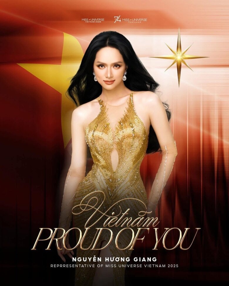 Người hâm mộ chia sẻ hình ảnh như lời an ủi dành cho Hương Giang sau hành trình nỗ lực tại Miss Universe năm nay.