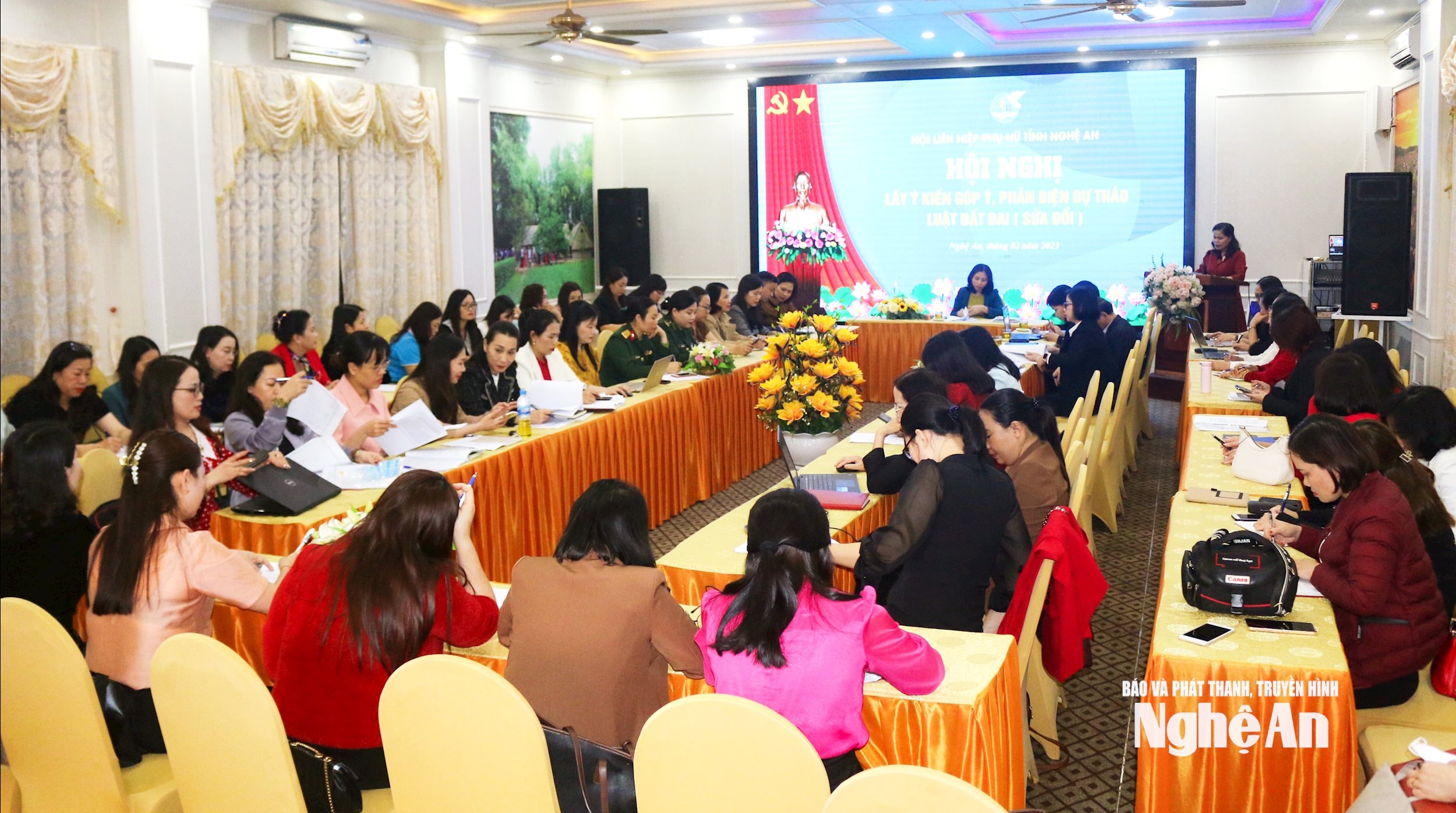 Hội LHPN tỉnh tổ chức Hội nghị lấy ý kiến góp ý, phản biện dự thảo Luật đất đai sửa đổi