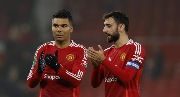 Sẽ không bất ngờ nếu Casemiro và Bruno rời MU vào cuối mùa.