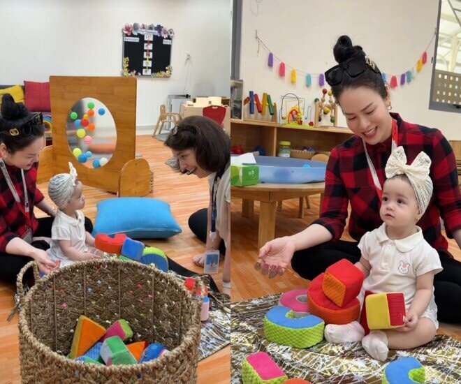 Nhật Kim Anh tham dự buổi học đầu tiên của con gái.