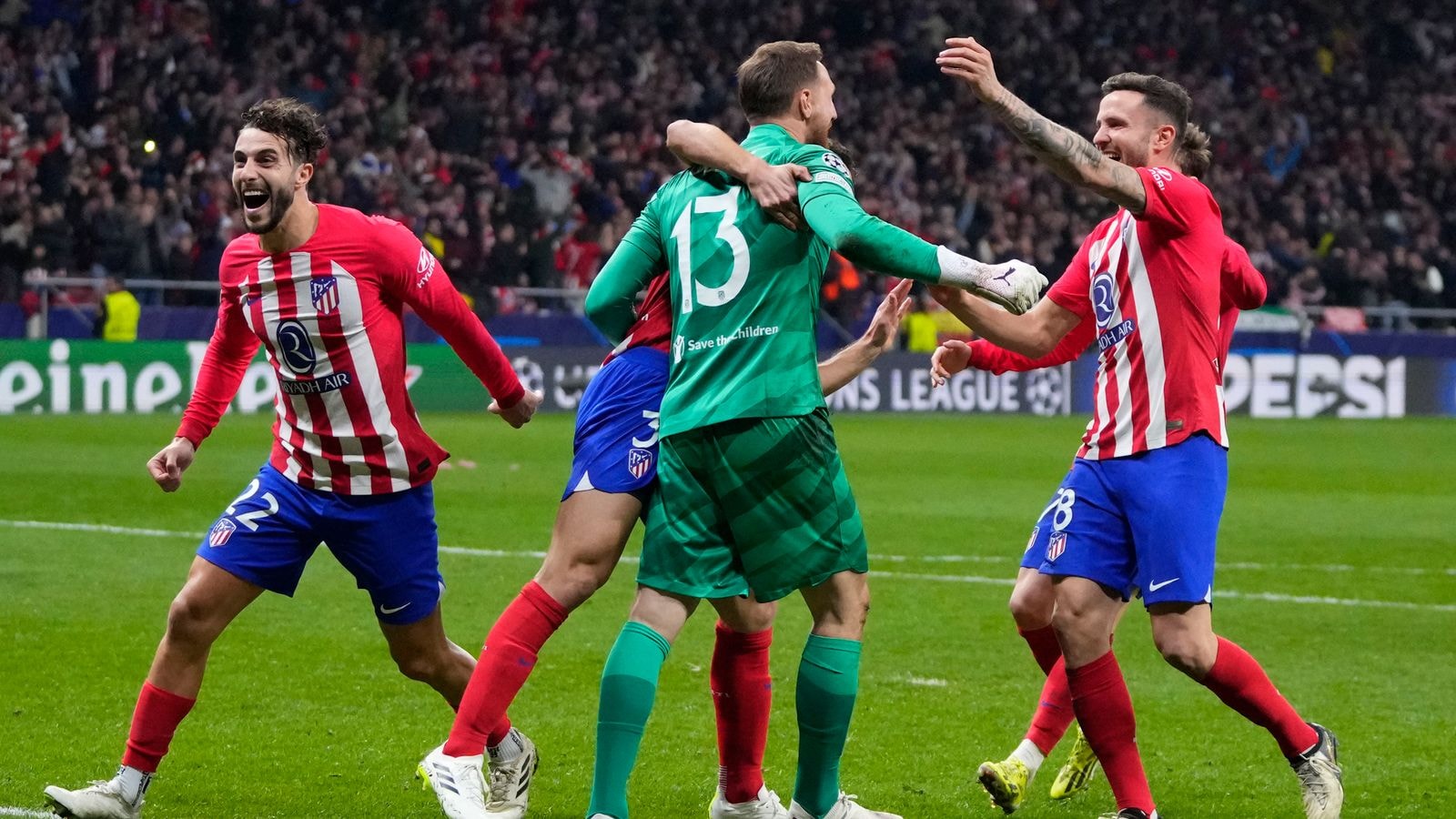 Atletico Madrid 2-1 Inter Milan (agg 2-2, 3-2 penalties): Diego Simeone's side go through after shootout | Football News | Sky Sports