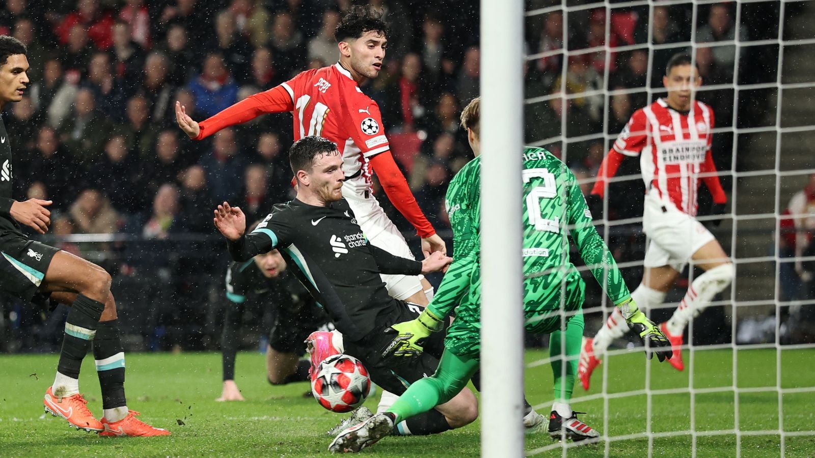 PSV 3-2 Liverpool: Arne Slot's side finish top of Champions League table despite having 100 per cent record ended | Football News | Sky Sports