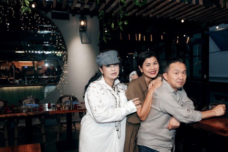 Thanh Lam bên chồng cũ Quốc Trung và người phụ nữ hiện tại của anh.