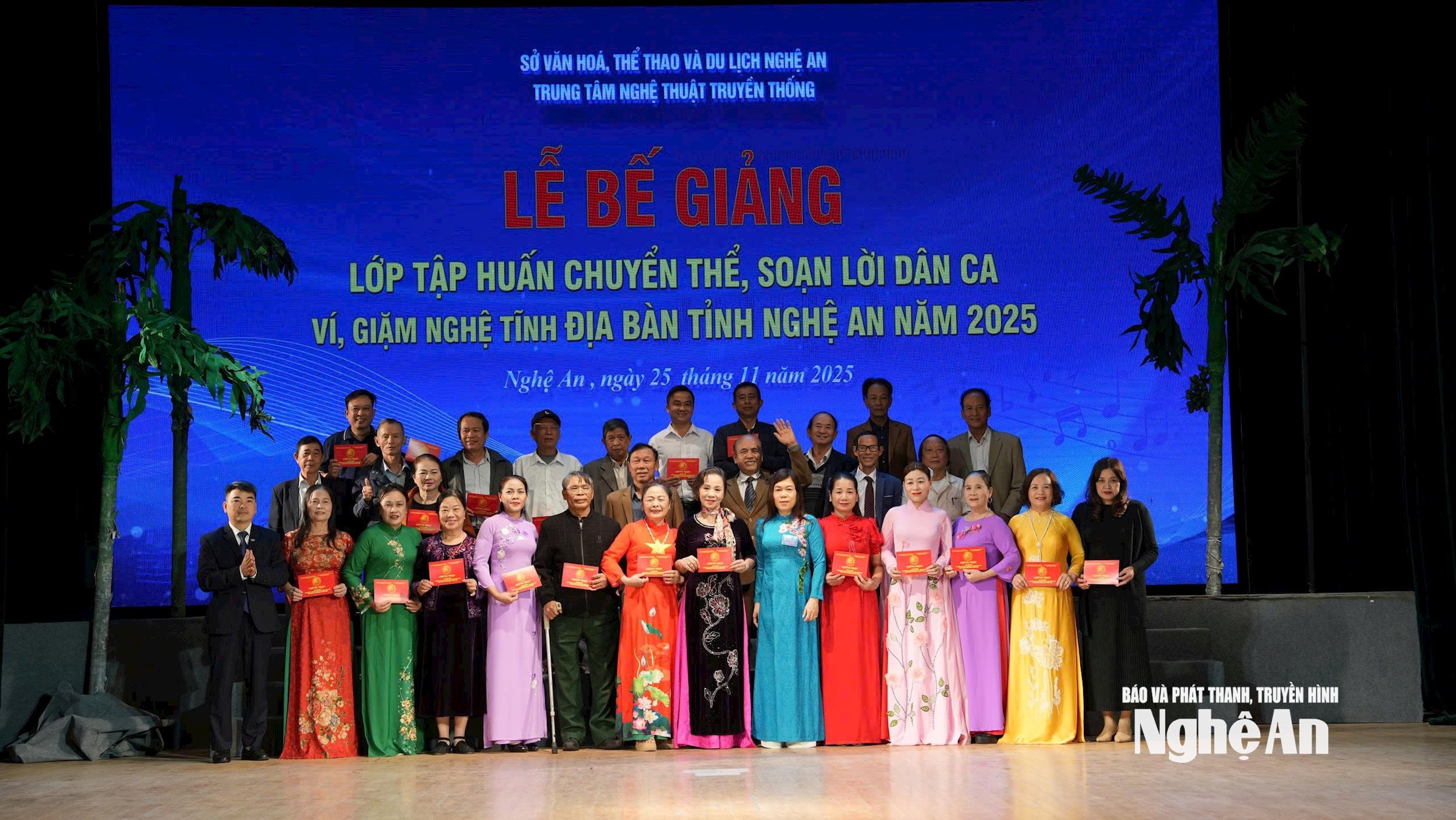 slotceremonie van de trainingscursus