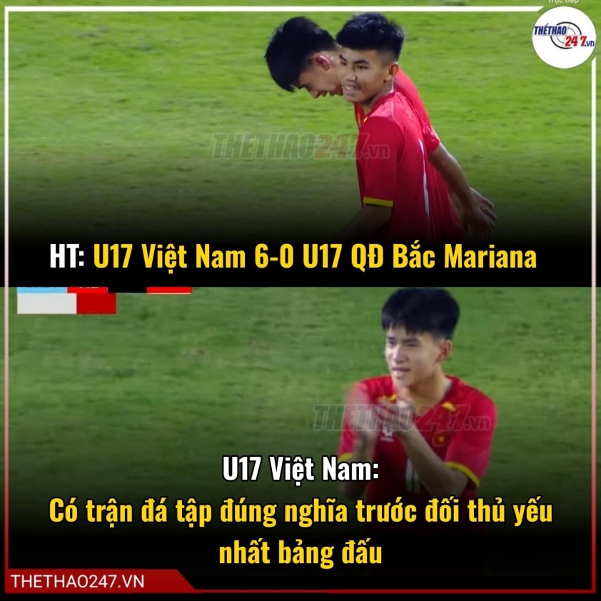 U17 Việt Nam thể hiện sự vượt trội toàn diện với khả năng ghi bàn ở mọi vị trí