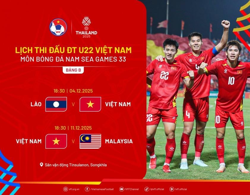 Lịch thi đấu bóng đá Nam SEA Games 33 736029
