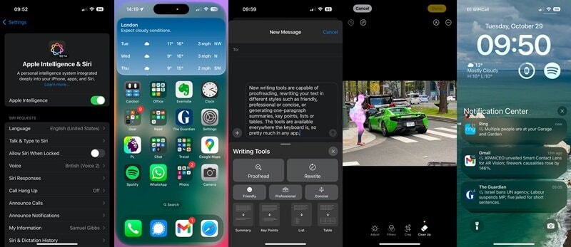 Giao diện hệ điều hành iOS trên iPhone 16 Pro Max.