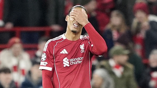 Van Dijk đang gặp vấn đề phong độ
