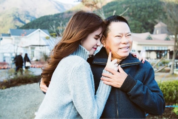 Ngọc Trinh và bạn trai cũ Hoàng Kiều trong thời gian hẹn hò.