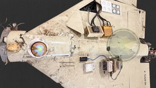 Máy bay không người lái Geran-2 của Nga đã được trang bị camera kỹ thuật số đặc biệt để quan sát phía sau.