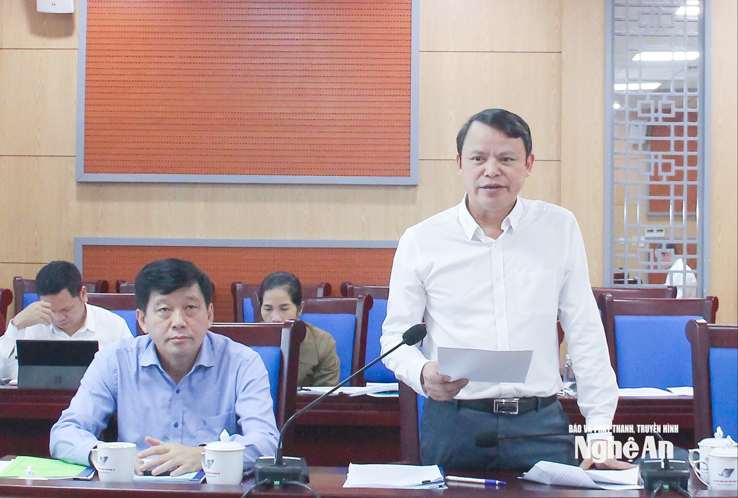  Phó trưởng ban Pháp chế HĐND tỉnh Trần Đình Toàn nêu ý kiến thẩm tra