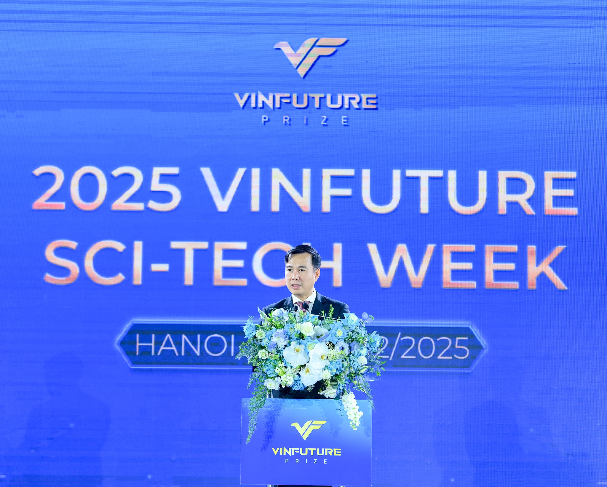 Thứ trưởng Bộ Khoa học & Công nghệ Bùi Thế Duy phát biểu tại toạ đàm AI vì nhân loại.