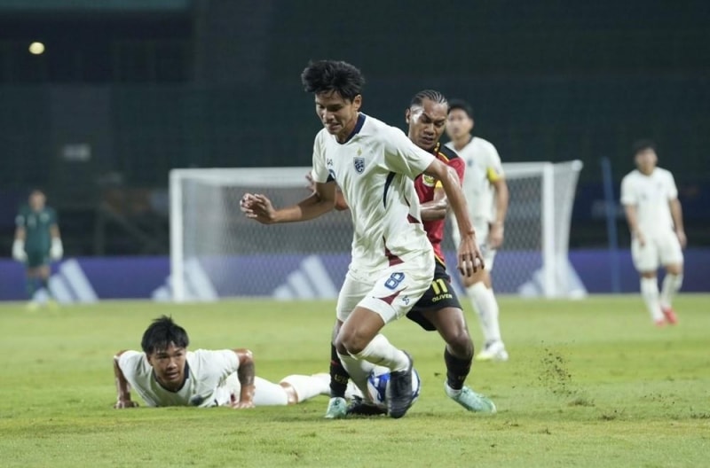 U22 Đông Timor vs U22 Thái Lan: Mưa bàn thắng