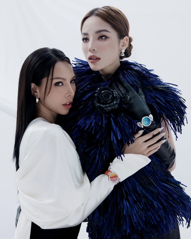 Kỳ Duyên và Minh Triệu tại một sự kiện