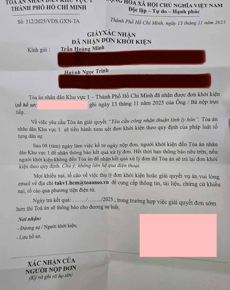 Ca sĩ Nhật Minh và nghệ sĩ Bình Tinh khi còn bên nhau.