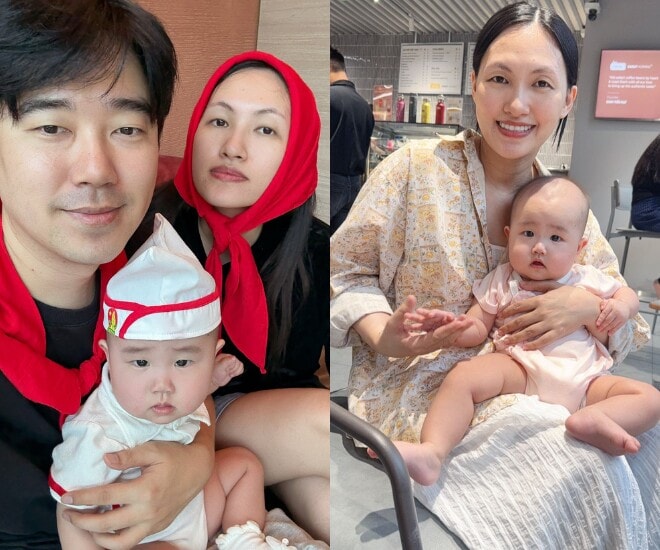 Nguyên Hà sinh con đầu lòng cho chồng người Hàn Quốc hồi đầu năm 2025.