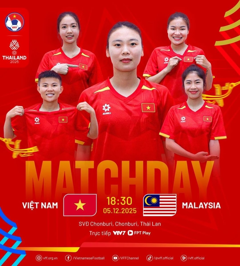 Trực tiếp nữ Việt Nam vs Malaysia, 18h30 hôm nay 5/12  754208