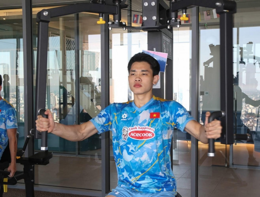 U22 Việt Nam miệt mài tập gym, chờ ngày đấu Malaysia 755329