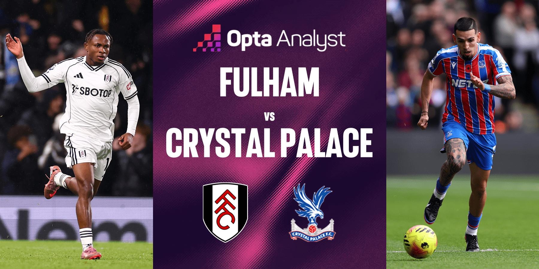 Link xem Fulham vs Crystal Palace, trực tiếp bóng đá hôm nay 7/12/2025