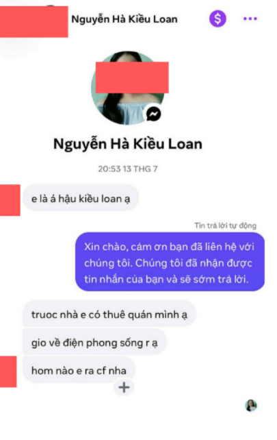 Lona Kiều Loan chia sẻ việc bị một người mạo danh tên tuổi và còn tới tận quán cà phê của chị cô ở quê để làm loạn