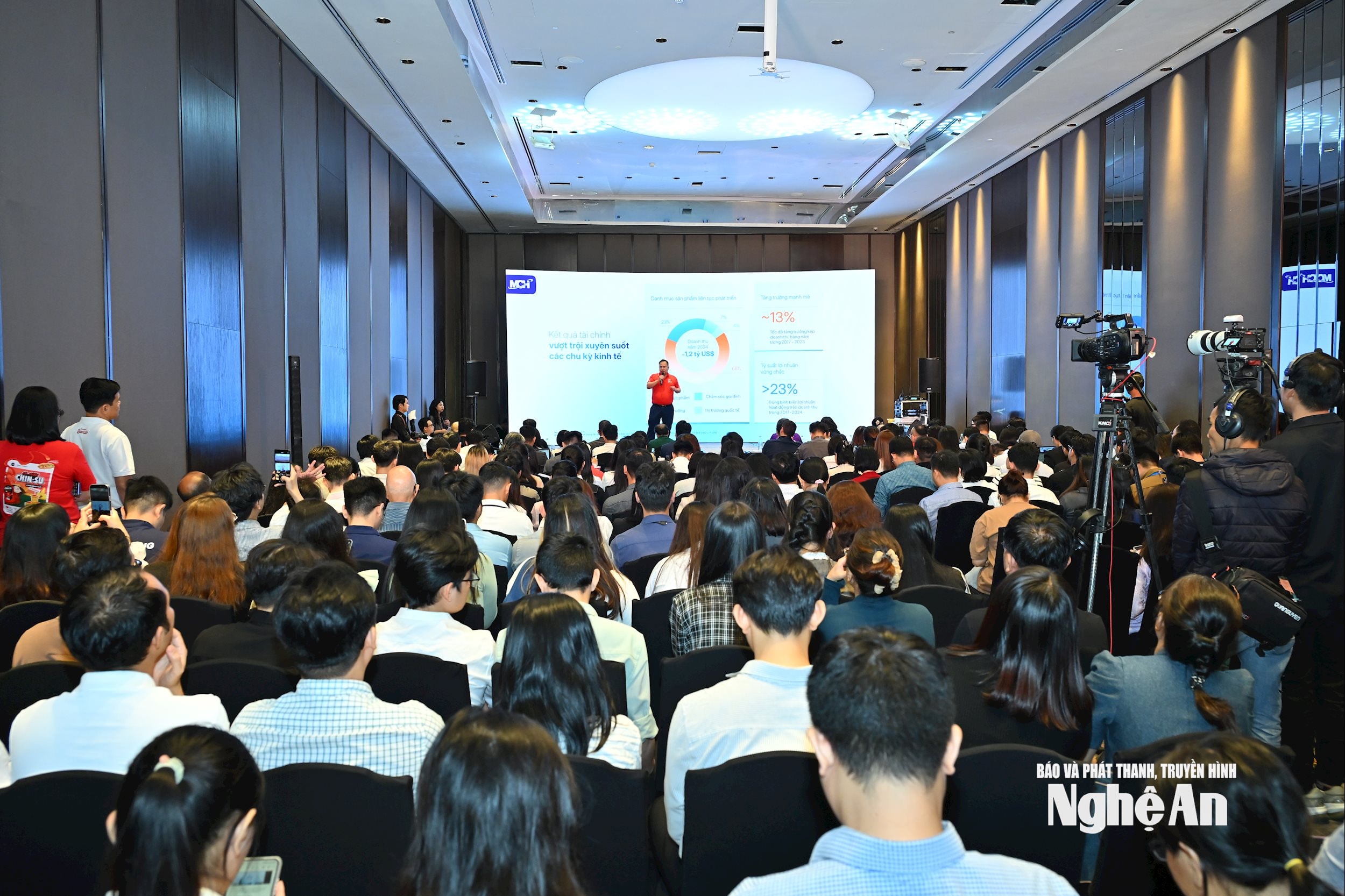 Η αίθουσα ήταν κατάμεστη με ενδιαφερόμενους επενδυτές και μετόχους στην εκδήλωση roadshow της MCH.