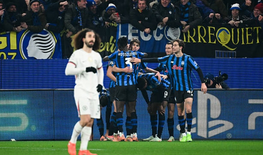 Chelsea nhận trái đắng trước Atalanta.