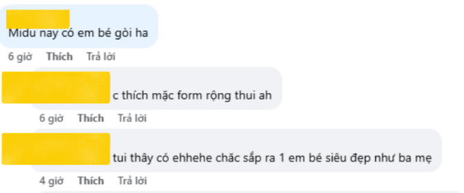 Bình luận của cộng đồng mạng về việc Midu có thể đang mang thai.