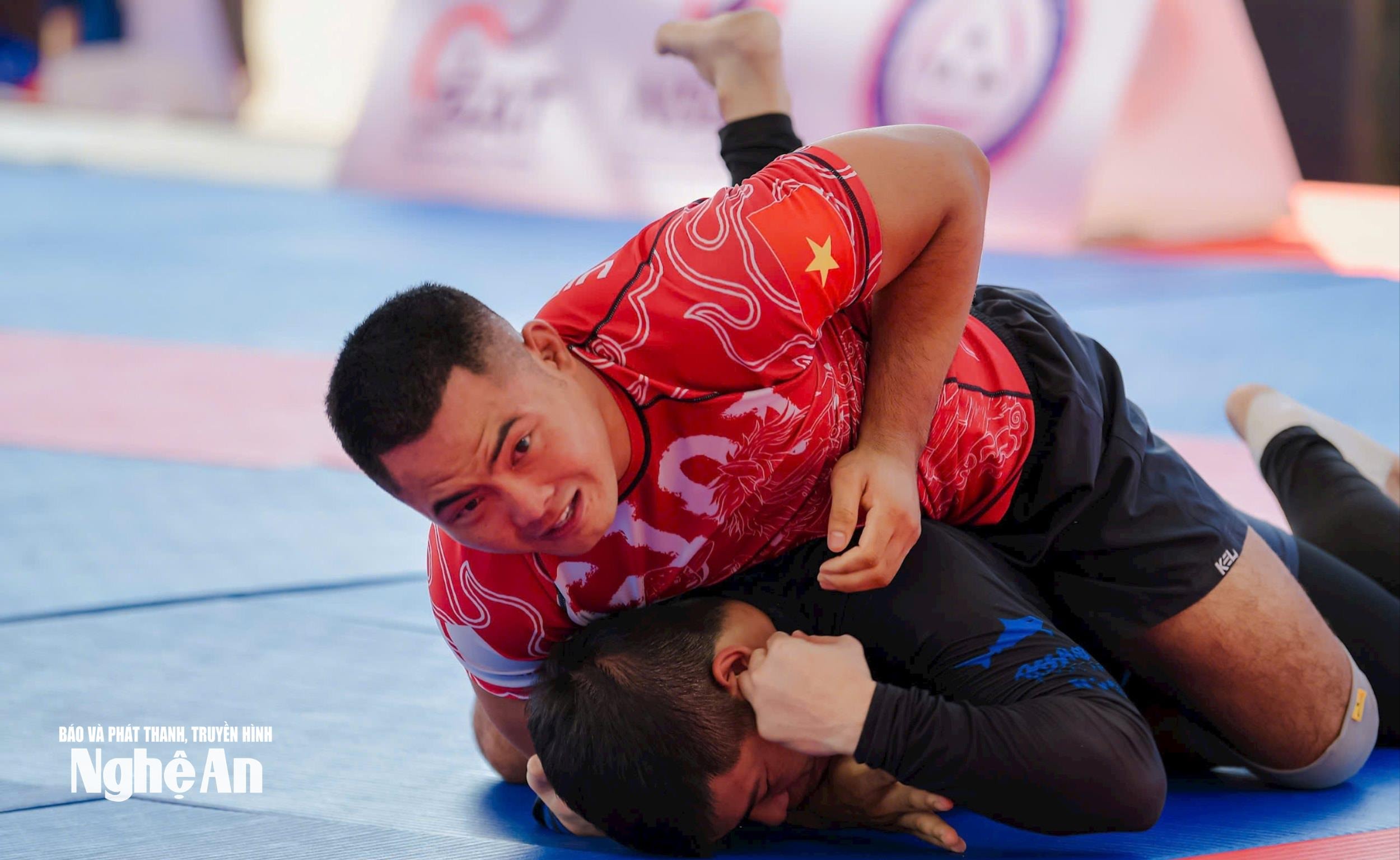 Nguyễn Tất Lộc - vận động viên Jujitsu của Nghệ An. Ảnh: NVCC