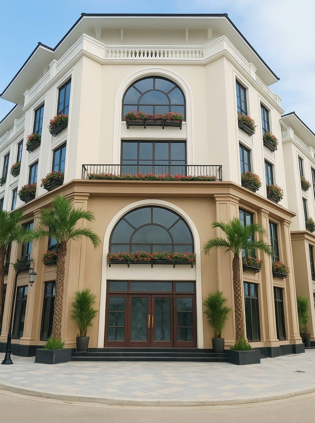 Biệt thự 3 mặt tiền của diễn viên Mạnh Trường tại Hưng Yên, có giá trị ước tính vài chục tỷ đồng.