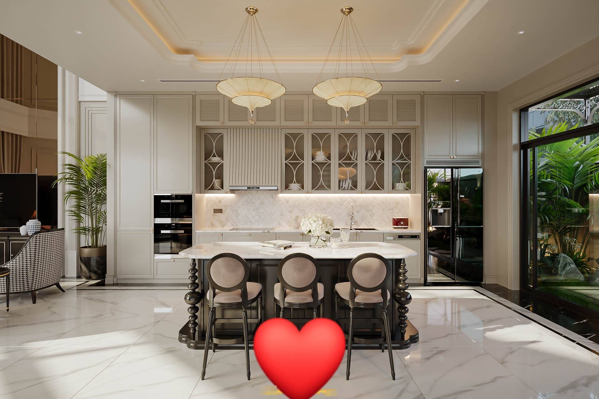 Một góc không gian sống trong căn biệt thự được thiết kế tinh tế.