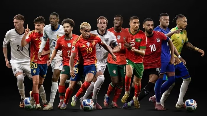 11 cầu thủ trong danh sách đề cử Cầu thủ nam xuất sắc nhất năm 2025 của FIFA.