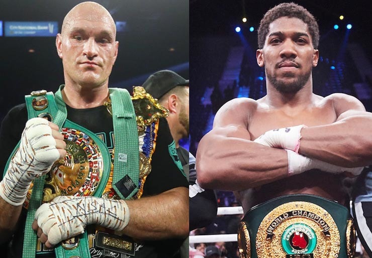 Fury (bên trái) có thể thượng đài đấu Joshua vào năm 2026