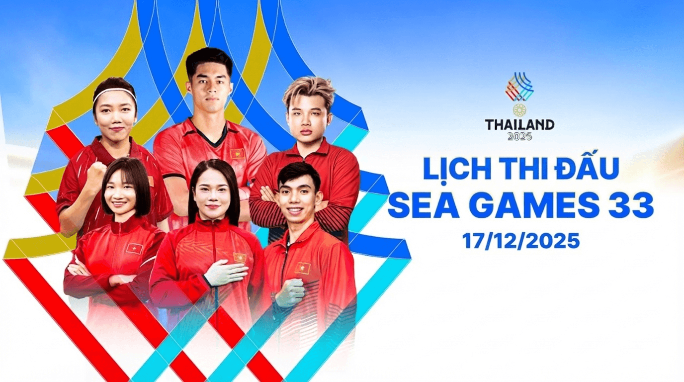 Lịch thi đấu SEA Games 33 hôm nay 17 12 2025