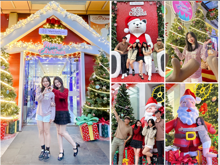 Trang trí Giáng sinh thu hút tại Vạn Hạnh Mall