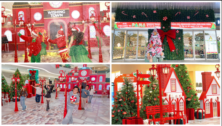 PARC Mall (547 - 549 Tạ Quang Bửu, phường Chánh Hưng) nổi bật như một điểm đến mùa lễ hội