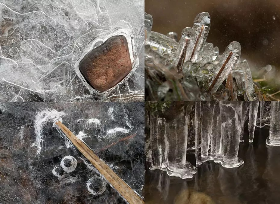Tips On Photographing Icy Edges And Details: Ice