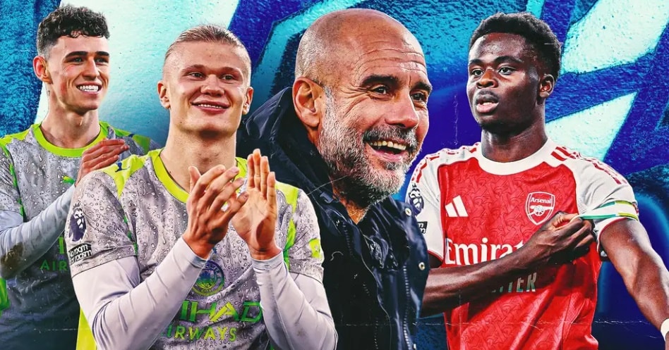 Man City đang áp sát Arsenal trong cuộc đua vô địch.