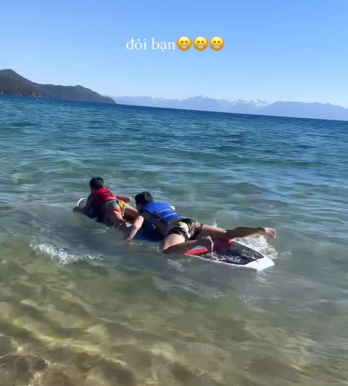 Lệ Quyên nhiều lần khẳng định con trai và Lâm Bảo Châu là đôi bạn thân thiết.