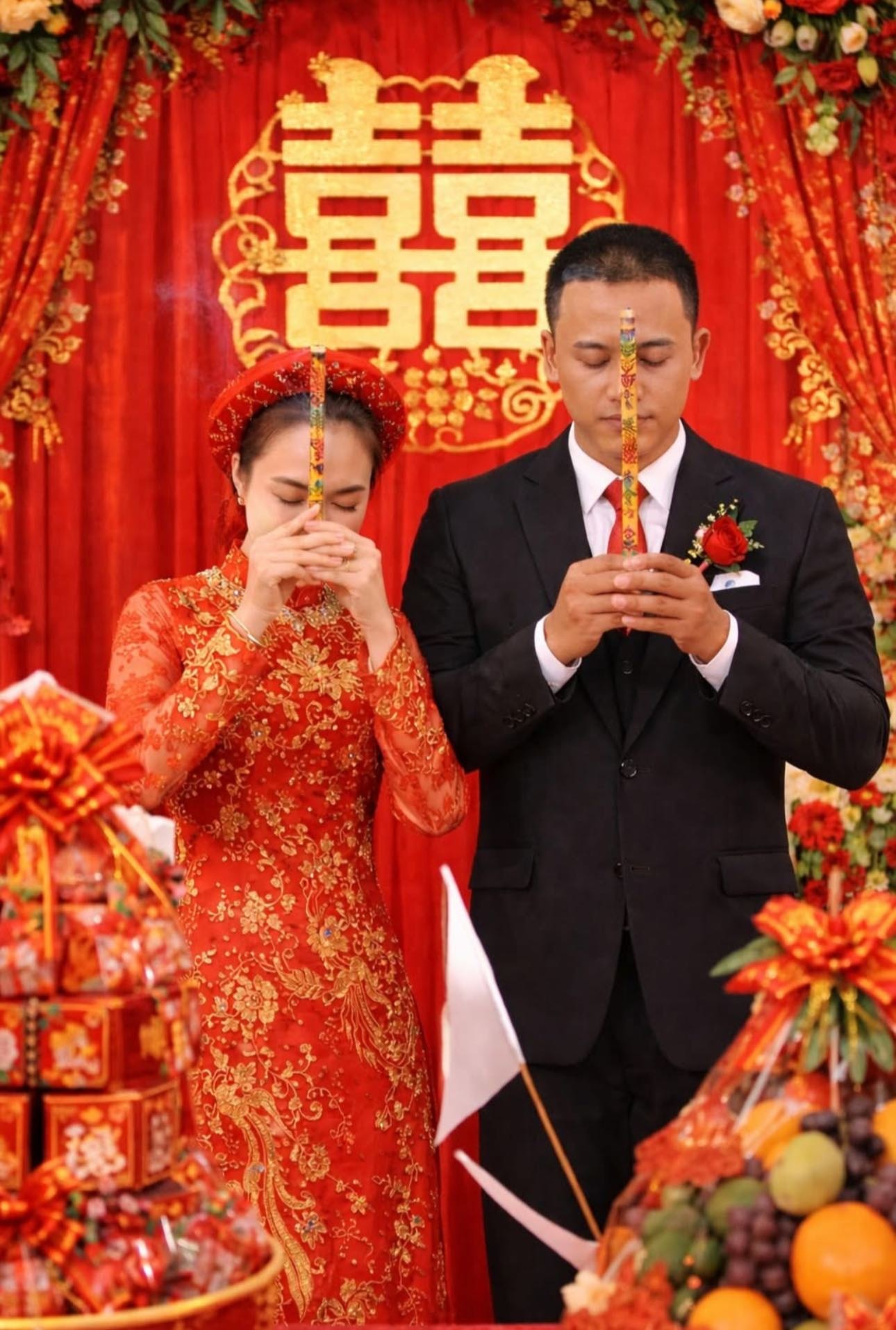 Hình ảnh được người hâm mộ chỉnh sửa mô phỏng lễ cưới của Mỹ Tâm và Mai Tài Phến.
