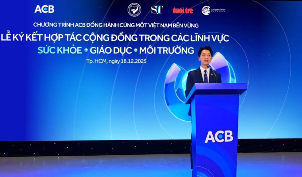 Chủ tịch HĐQT ACB Trần Hùng Huy phát biểu về chiến lược phát triển bền vững