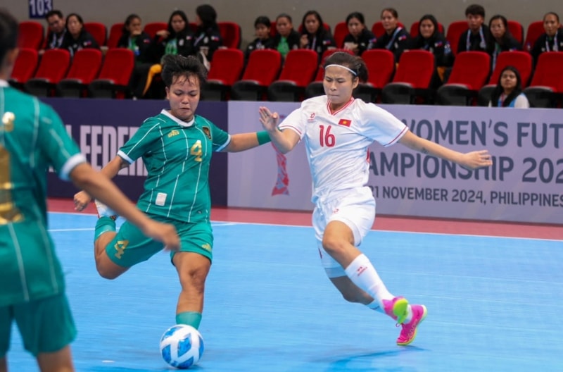 Trực tiếp futsal nữ Việt Nam 4-0 Indonesia: Đẳng cấp khác biệt